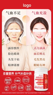 气血状态对比科普海报
