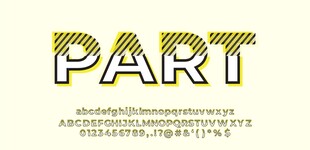 英文字母数字设计