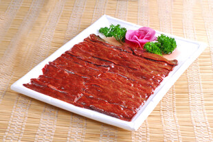 鲜切牛肝火锅食材