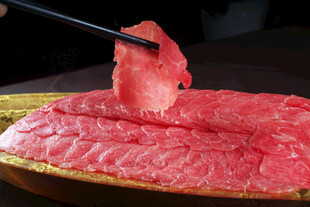 鲜切牛肉美食特写