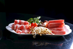 火锅生鲜肉卷拼盘