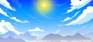 晴空远山背景