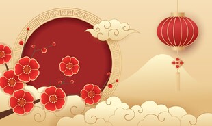国潮喜庆背景
