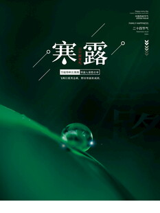 寒露节气创意海报