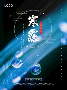寒露节气创意海报
