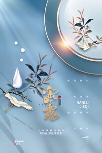 寒露节气国风海报