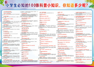 小学生科普小知识大全