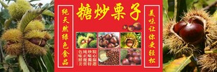 糖炒栗子美食海报