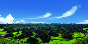 绿野蓝天自然风光