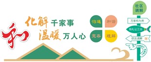 社区调解宣传标语