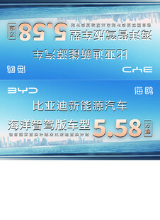 比亚迪新能源汽车促销海报
