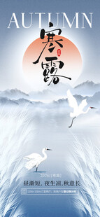 寒露国风节气海报