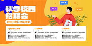 秋季校园招聘会宣传海报