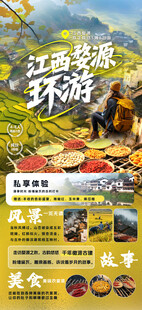 江西婺源环游旅游海报