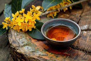 金秋秋天植物桂花茶图片摄影图