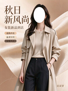 秋日新风尚女装新品海报