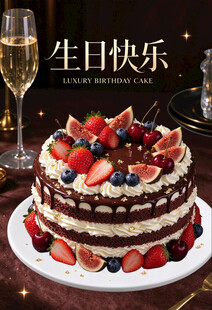 生日快乐水果蛋糕