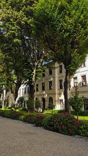 林荫欧式住宅步道景观