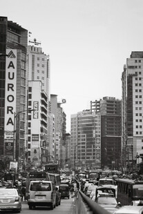 复古黑白城市街景
