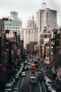 都市繁忙街景