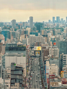 城市高空俯瞰全景