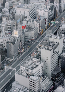 高空俯瞰城市街景