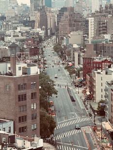 城市高空俯瞰街景