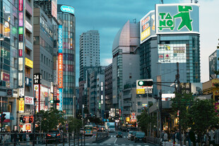 东京涩谷城市街景