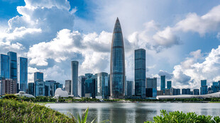 深圳湾城市CBD天际线