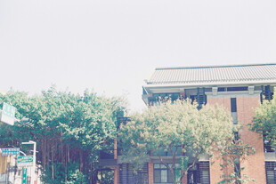 朦胧城市街景