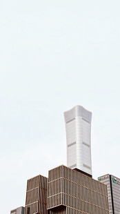 城市摩天高楼局部景观