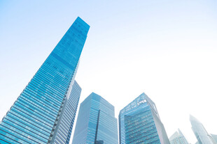 城市商务摩天建筑群