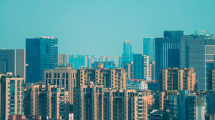 都市高层建筑群景观