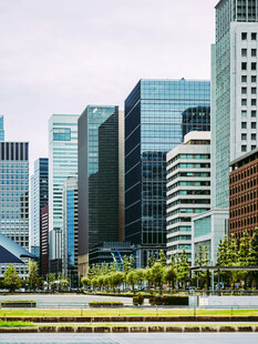 城市商务区高楼景观