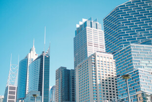 城市CBD摩天建筑群