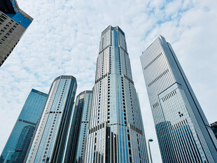 现代都市摩天建筑群