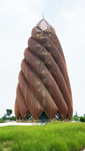 螺旋造型特色地标建筑