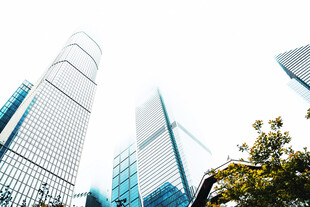 城市CBD摩天建筑群