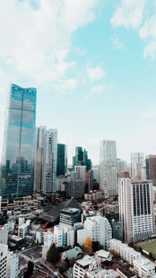 城市现代建筑群风光
