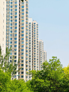 高层住宅建筑群外景