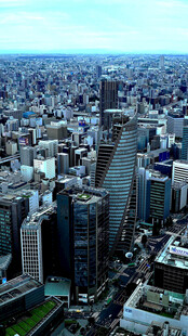高空俯瞰都市建筑群