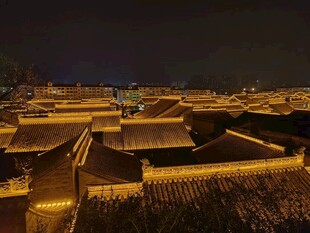 古建群落夜景