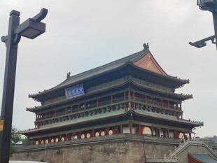 西安鼓楼古建景观