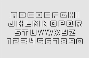 英文字母数字设计