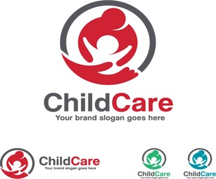 儿童关爱品牌logo设计