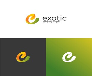 创意字母E品牌logo设计