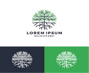 创意树木logo设计