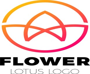 花卉创意品牌logo