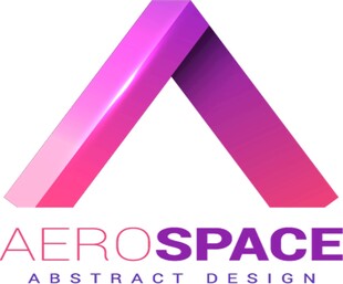 航空A字抽象logo设计