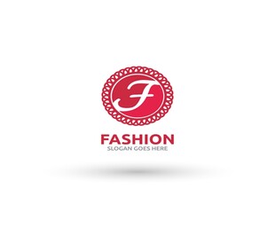 时尚F字母标识设计